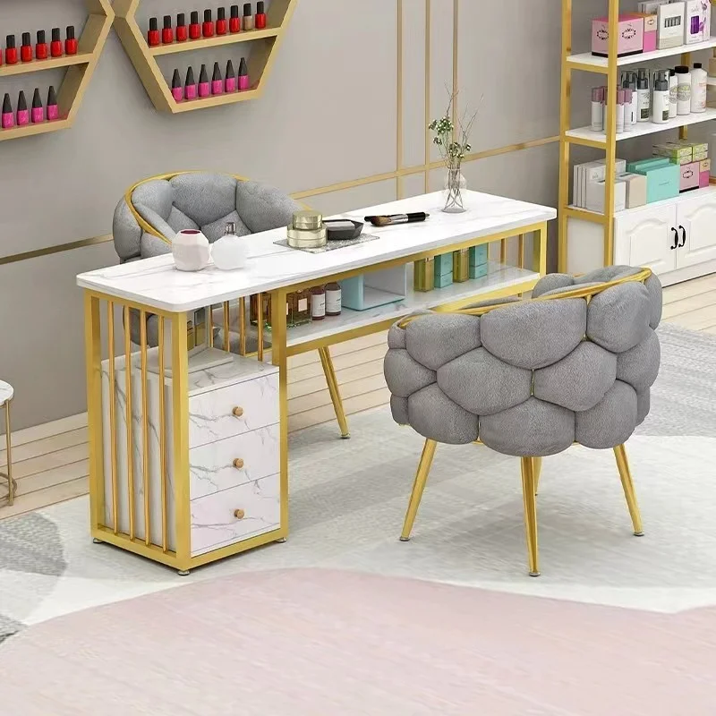 Tavolo manicure in marmo 1.2m DF24-TA001