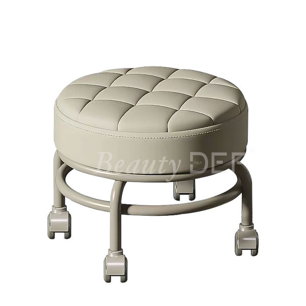 Small Round Stool (Beige)