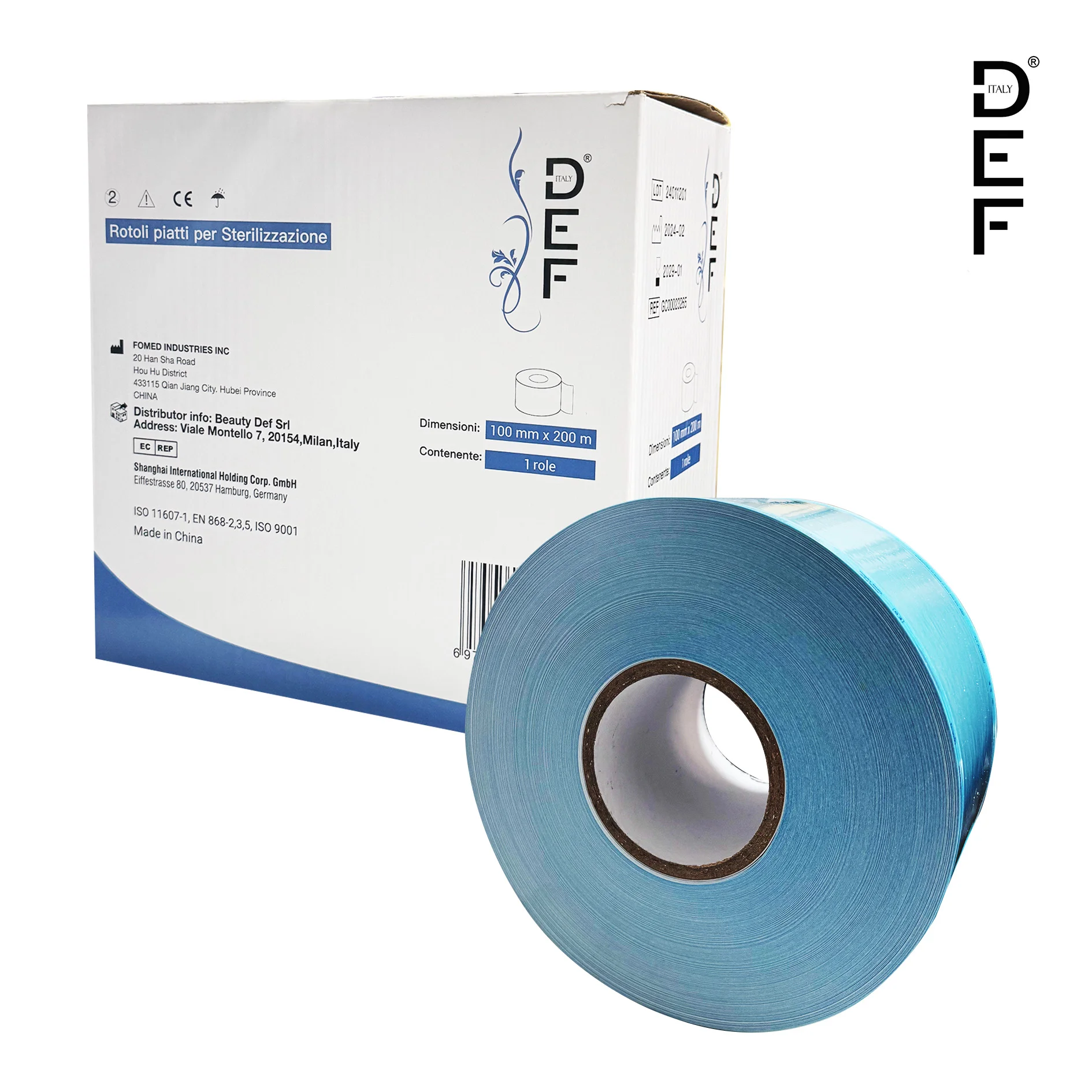 DEF Nastro di sterilizzazione medica (rotolo)