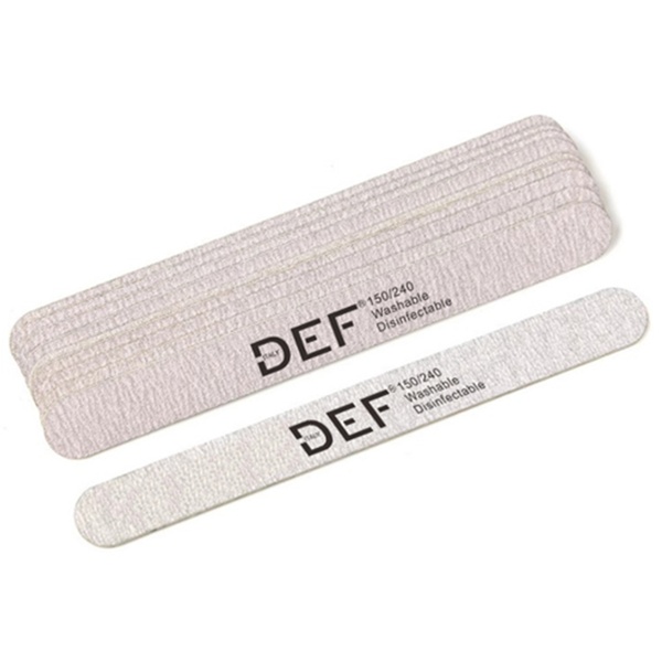 DEF Straight Natural Nail File 150/240 (2400127)